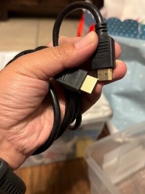 Black HDMI Cable - Reliable High-Speed Video & Audio Connection